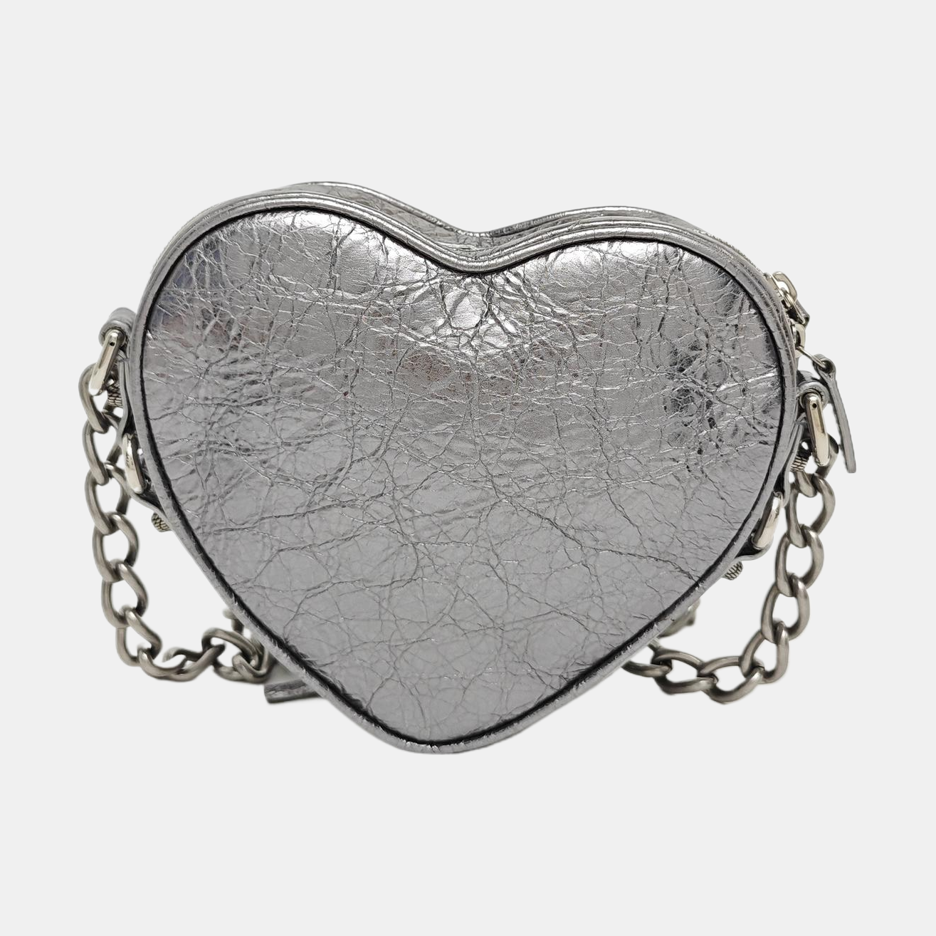 Le Cagole Mini Lambskin Silver