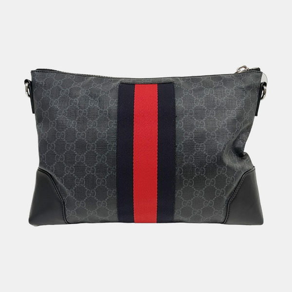 GG Supreme Monogram Coated Canvas Gray