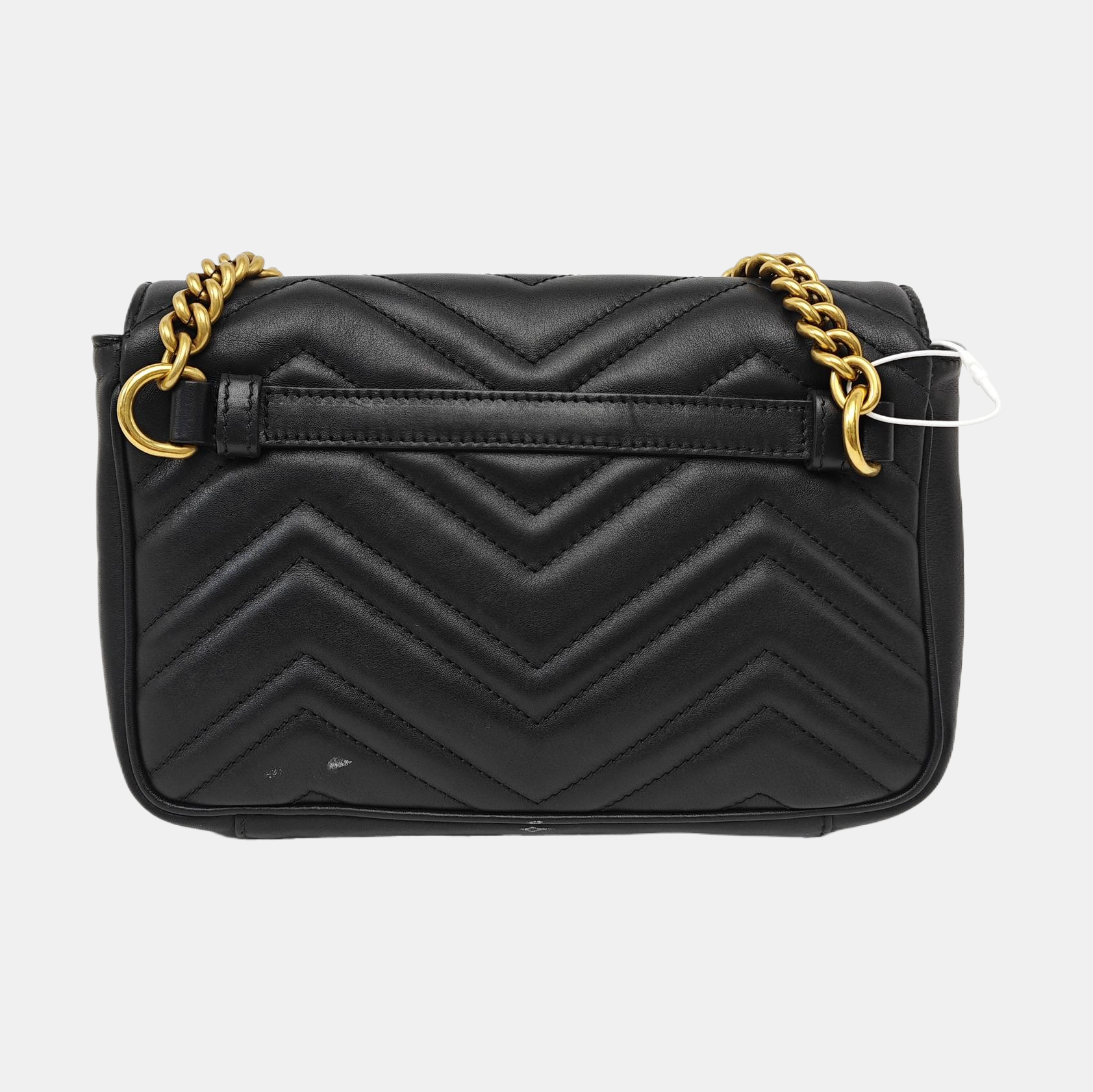 GG Marmont Small Quilted Calfskin Black