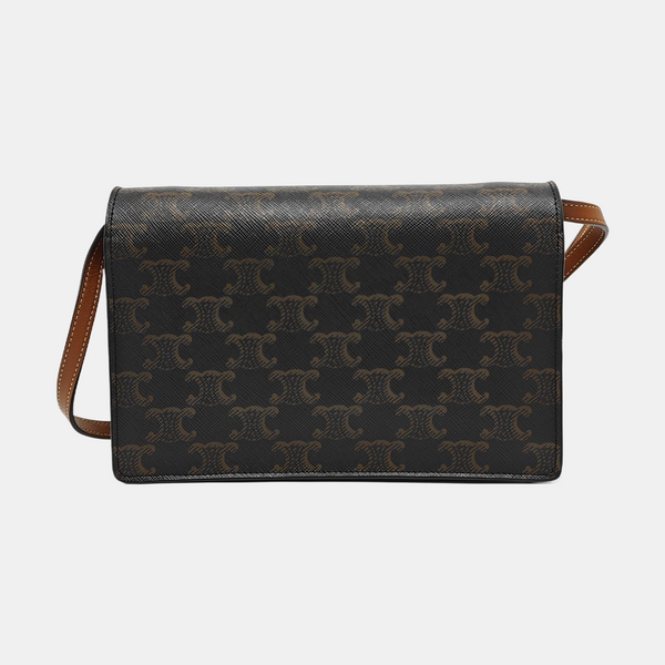 TRIOMPHE CANVAS Small Coated Canvas Brown