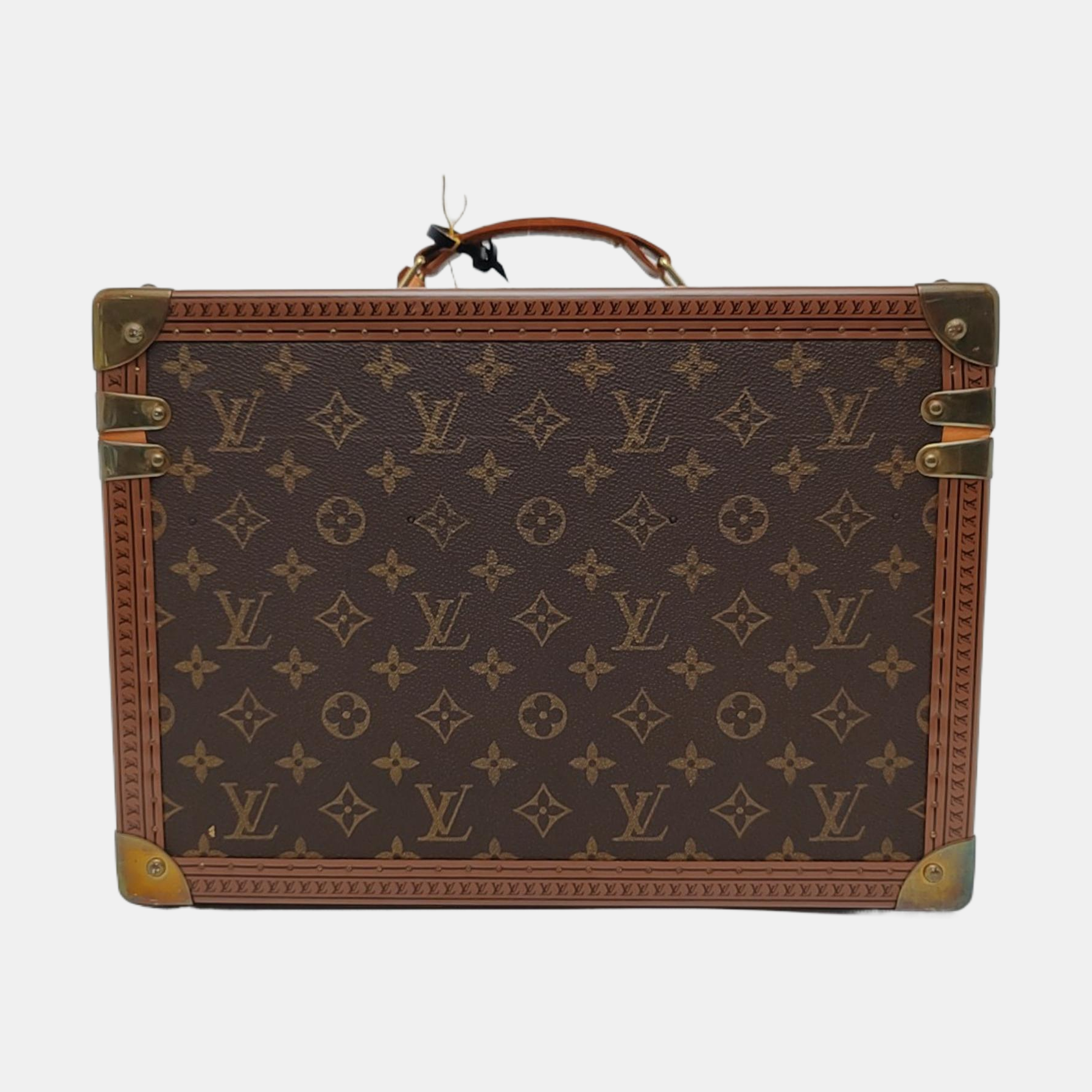 COFFRET TRÉSOR Monogram Coated Canvas Brown