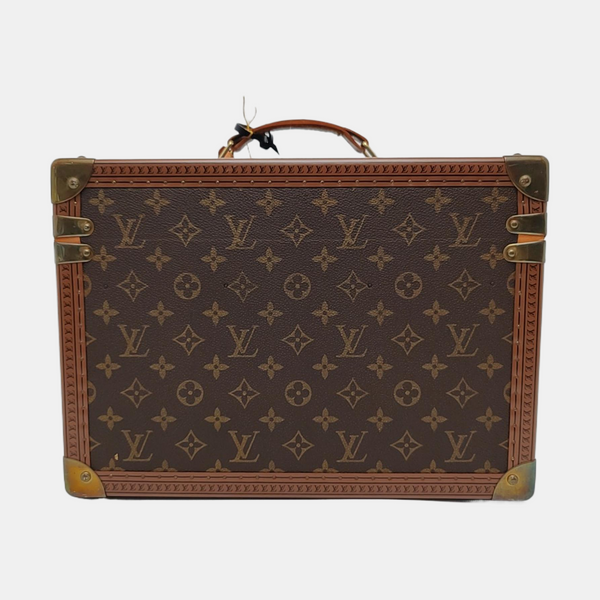 COFFRET TRÉSOR Monogram Coated Canvas Brown