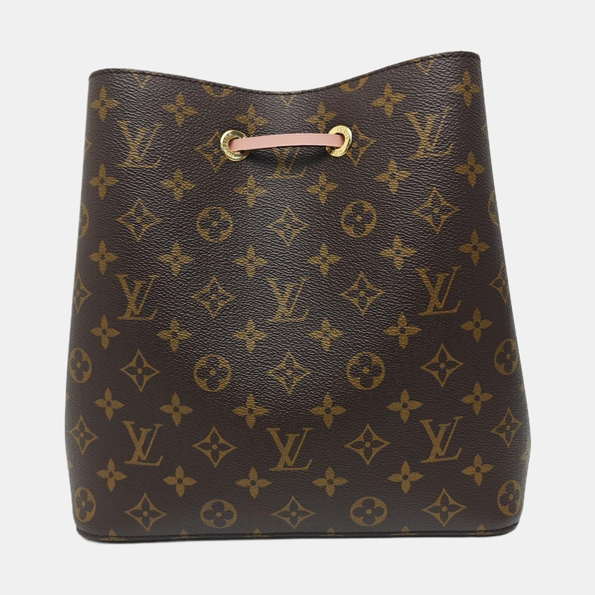 NÉONOÉ MM Monogram Coated Canvas Brown