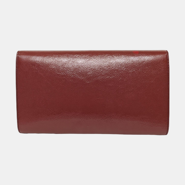BELLE JOUR Large Quilted Patent Leather Red