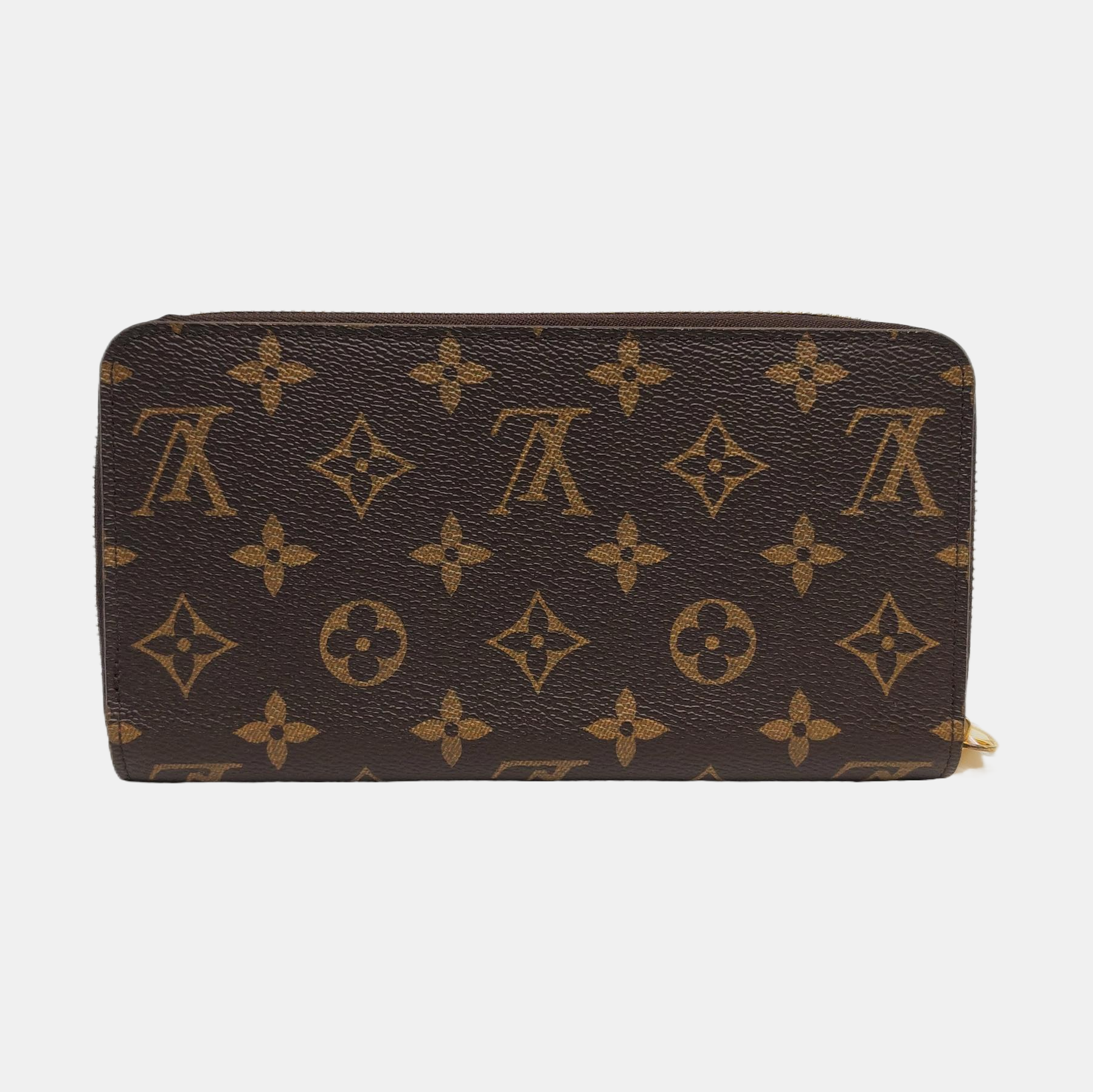 ZIPPY Monogram Coated Canvas Brown Wallet