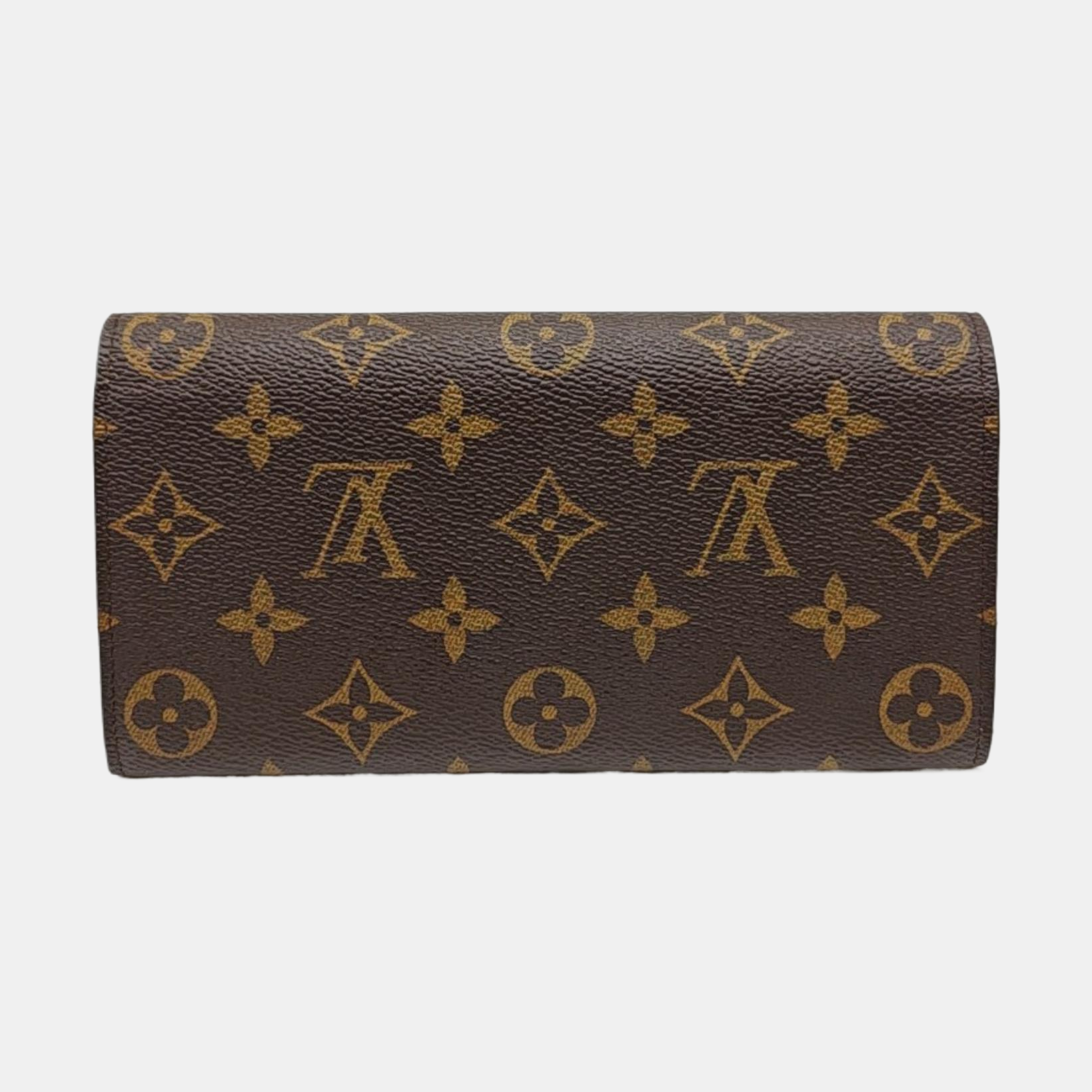 EMILIE Monogram Coated Canvas Brown Wallet