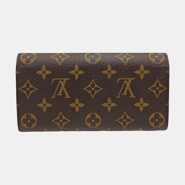 EMILIE Monogram Coated Canvas Brown Wallet
