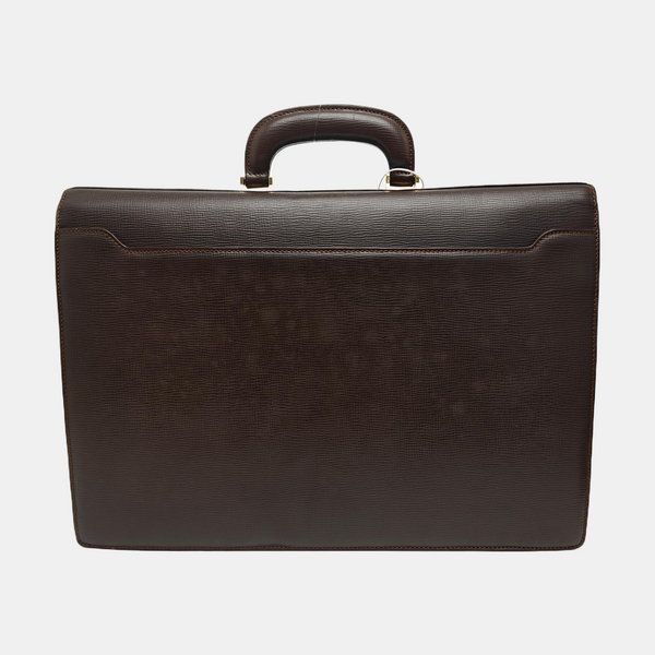 Calfskin Top Handle Bag Brown