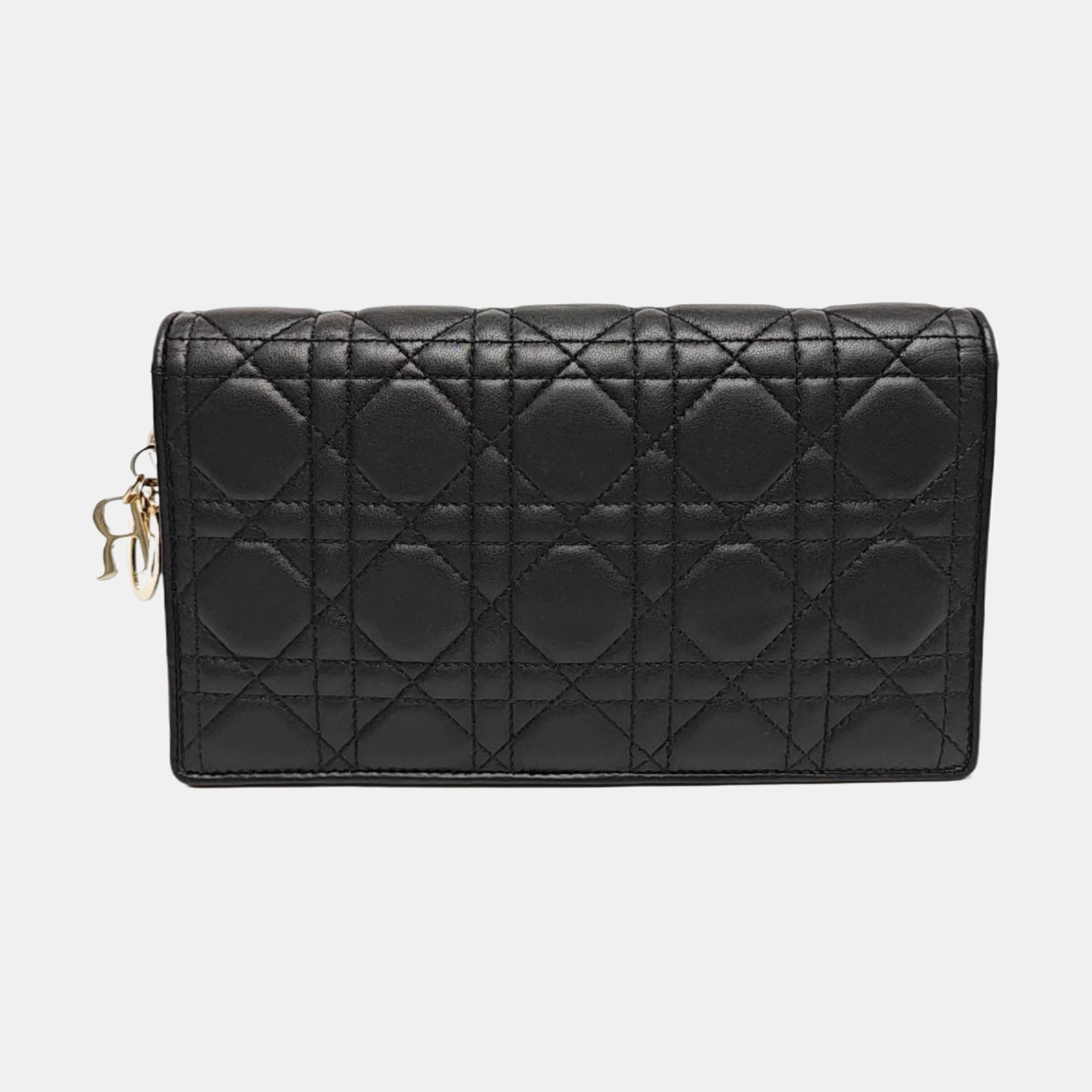 Lady Dior Small Cannage Lambskin Black