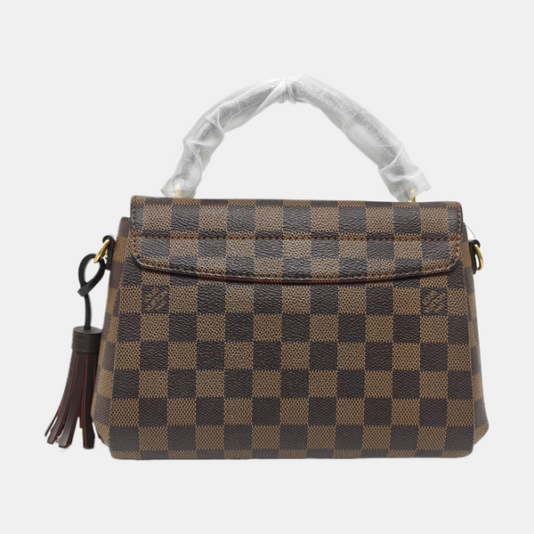 CROISETTE Damier Ebene Coated Canvas Brown