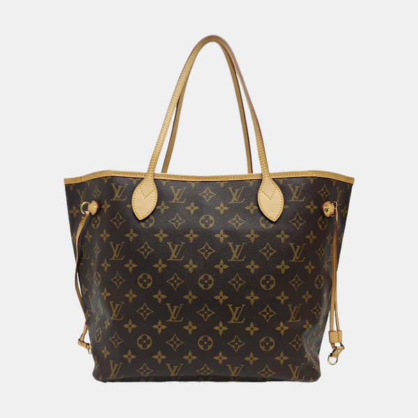 NEVERFULL MM Monogram Coated Canvas Brown