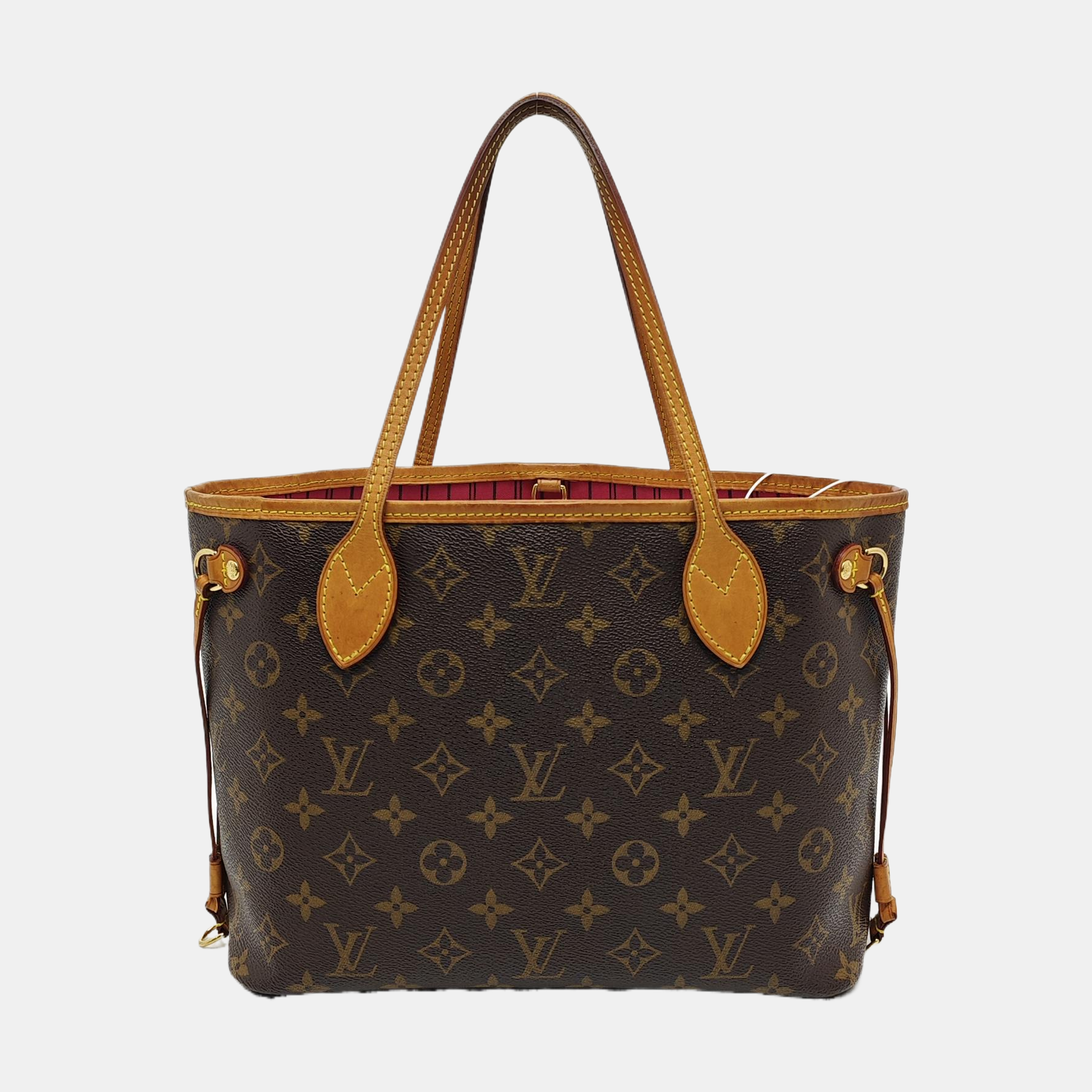 NEVERFULL PM Monogram Coated Canvas Brown