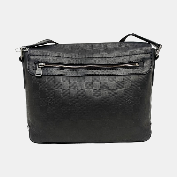 DISTRICT PM Damier Graphite Calfskin Black