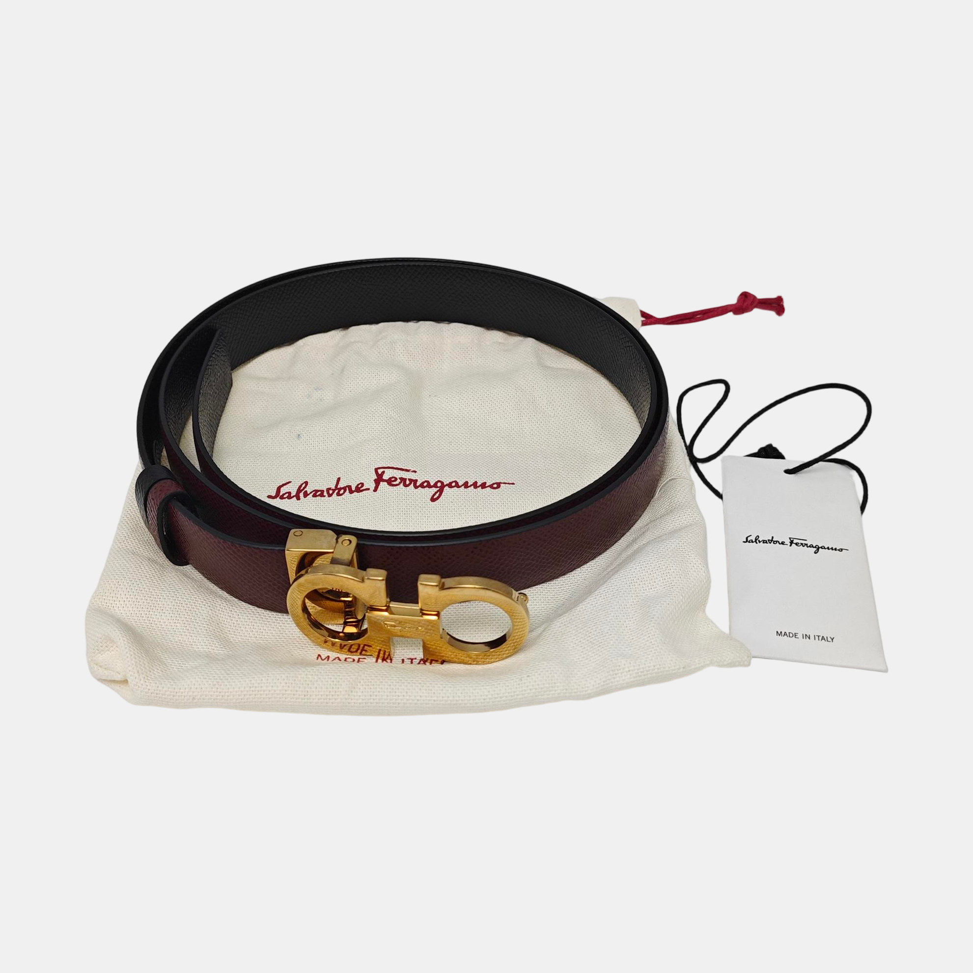 Leather Belt Red