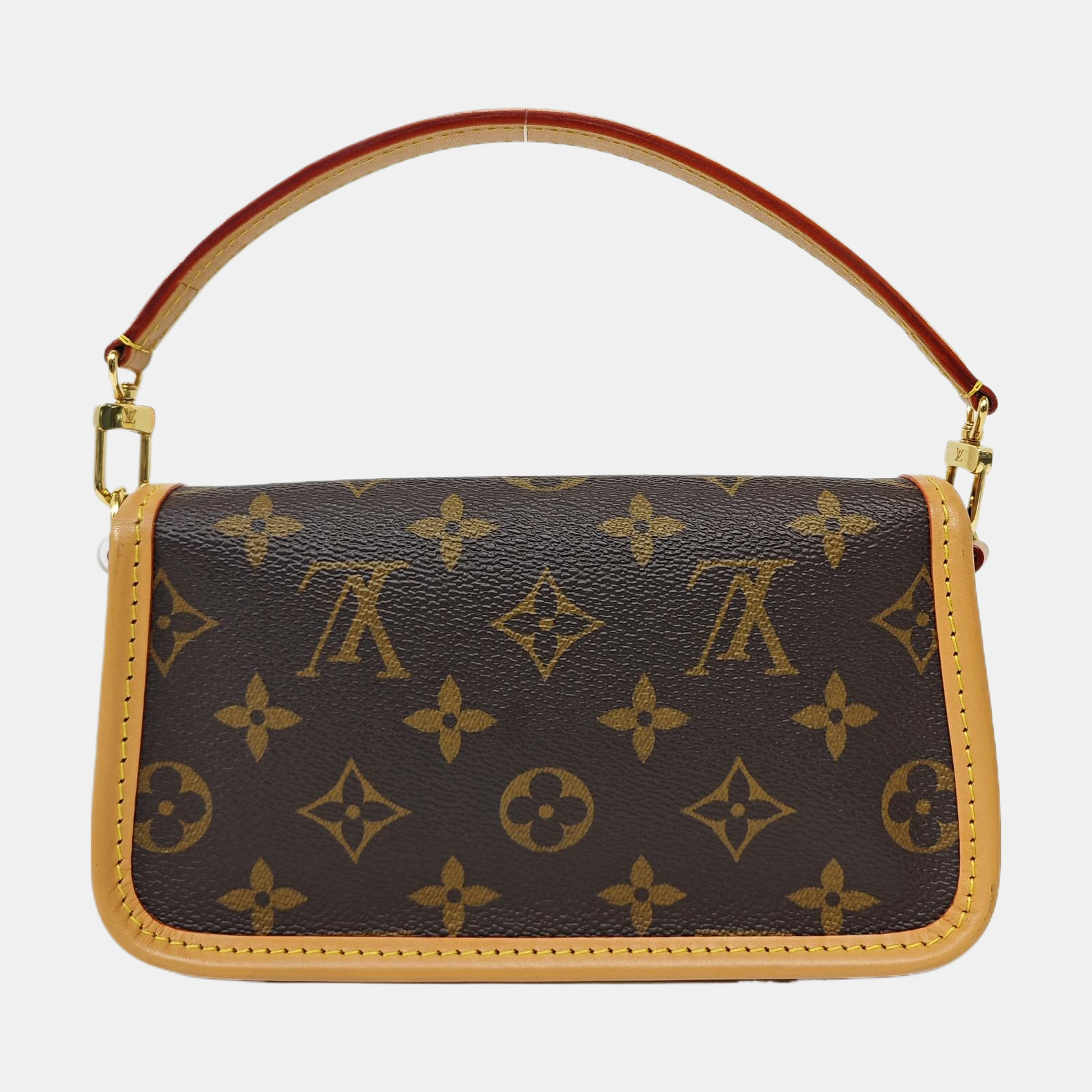 DIANE Nano Monogram Coated Canvas Brown