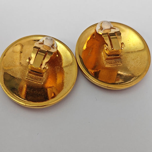 Metal Gold Clip On Earrings