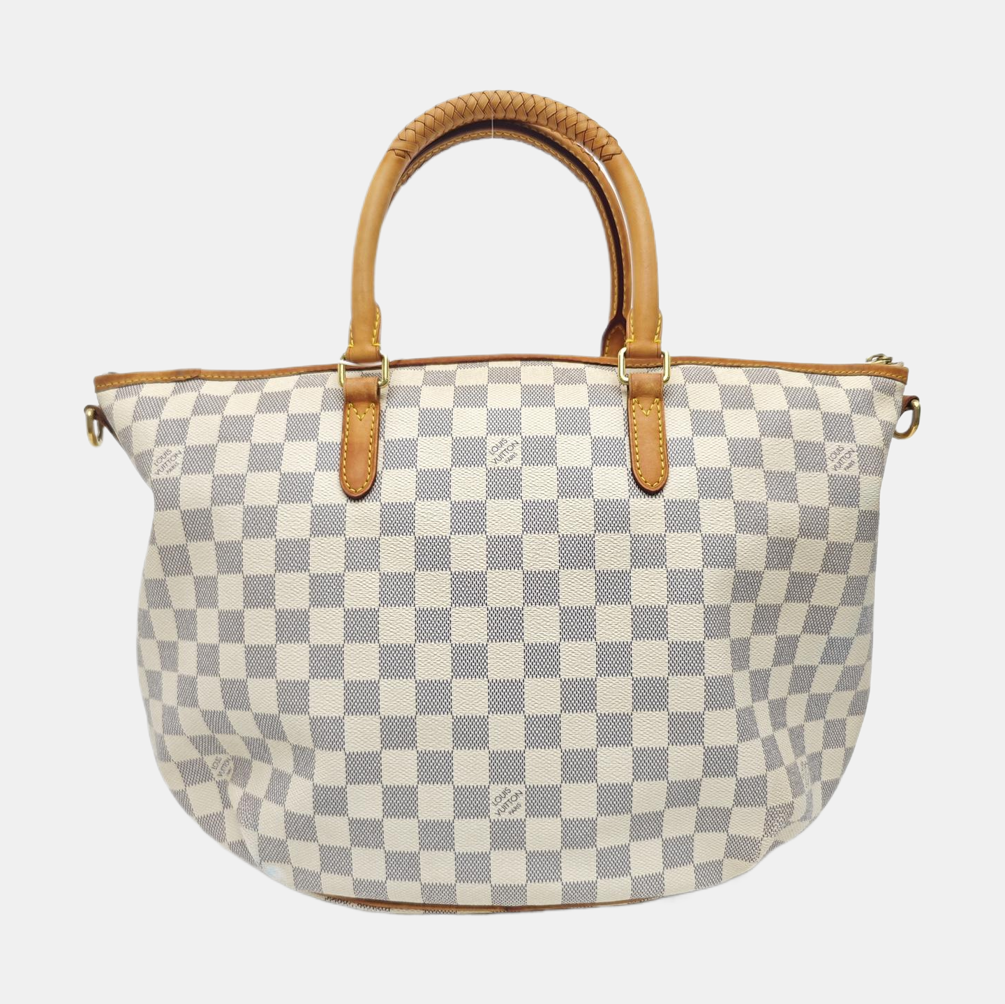 RIVIERA PM Damier Azur Coated Canvas White