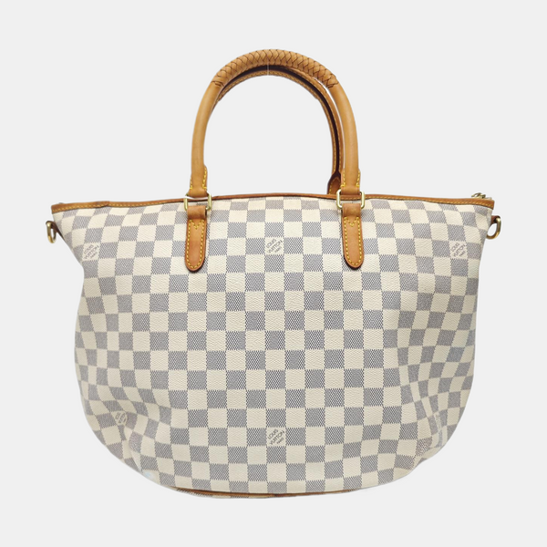 RIVIERA PM Damier Azur Coated Canvas White