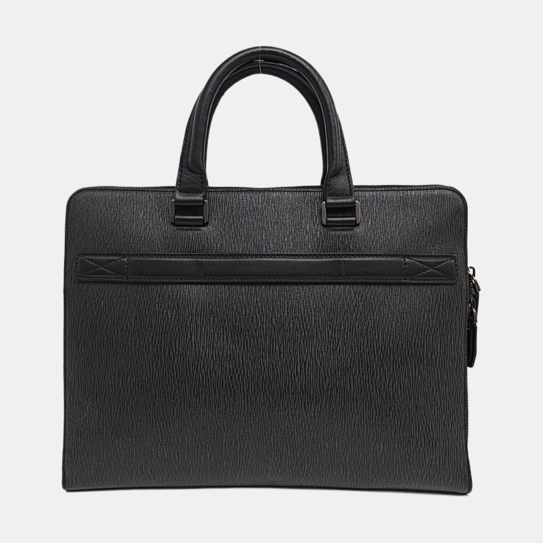 Calfskin Top Handle Bag Black