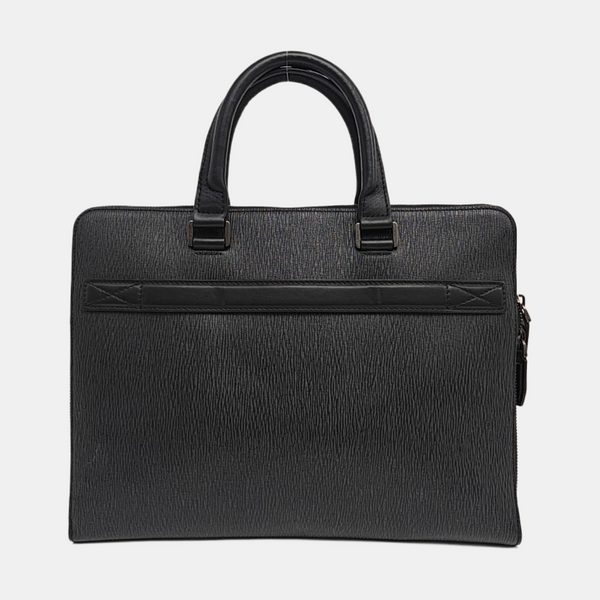 Calfskin Top Handle Bag Black