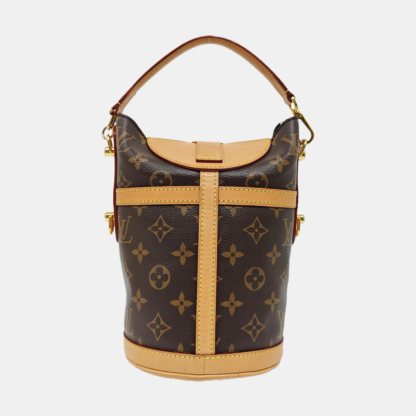 DUFFLE Monogram Coated Canvas Brown