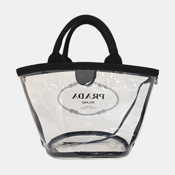 Special Material Top Handle Bag Clear