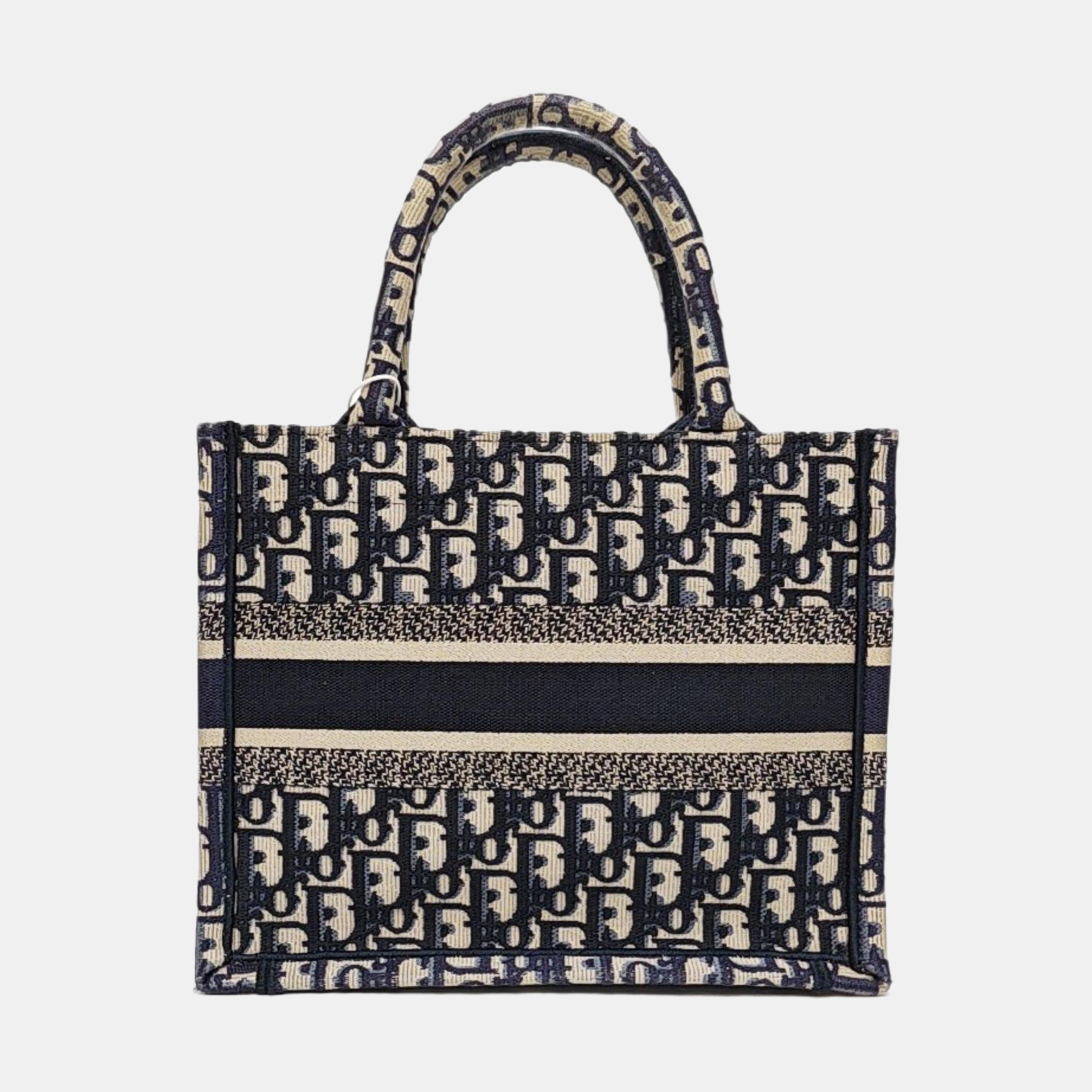 Book Tote Small Oblique Canvas Blue