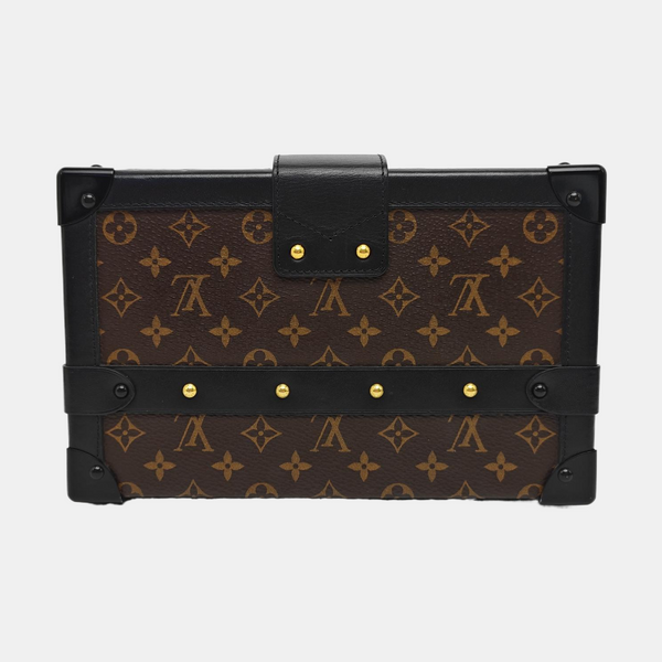 PETITE MALLE Monogram Coated Canvas Brown