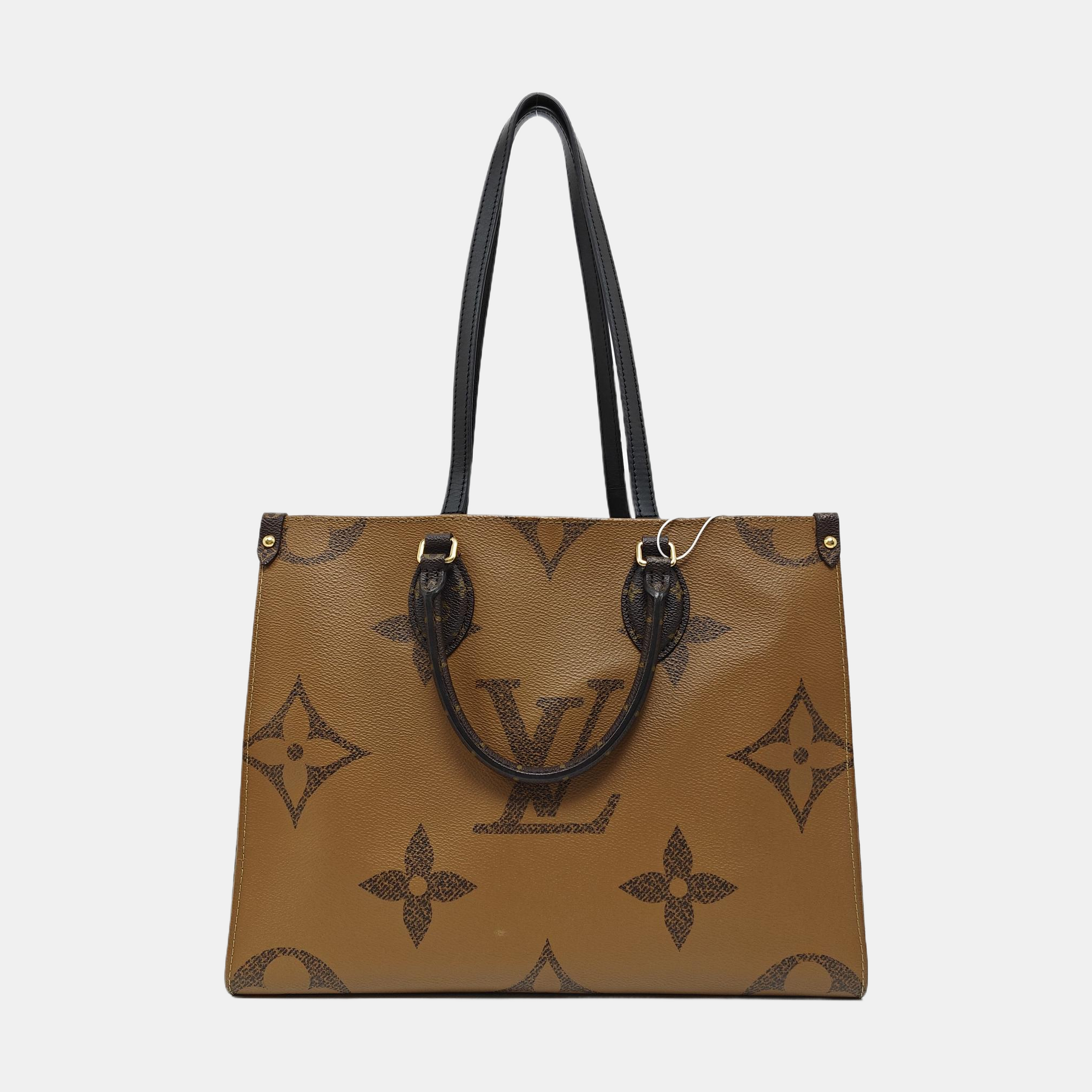 ONTHEGO MM Monogram Coated Canvas Brown