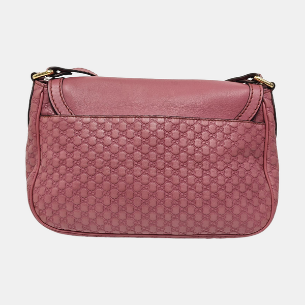 Monogram Calfskin Shoulder Bag Red