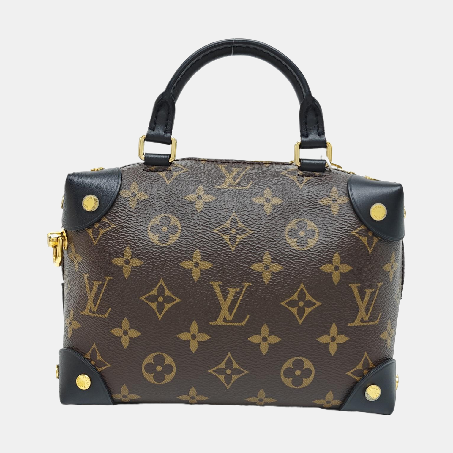 PETITE MALLE Monogram Coated Canvas Brown