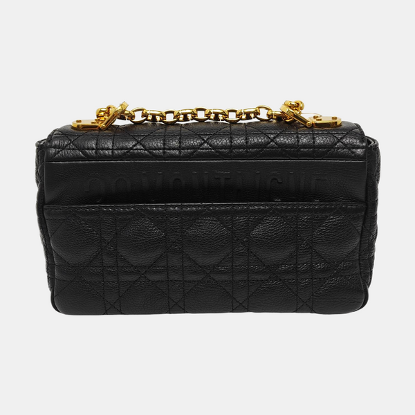 Dior Caro Small Cannage Calfskin Black