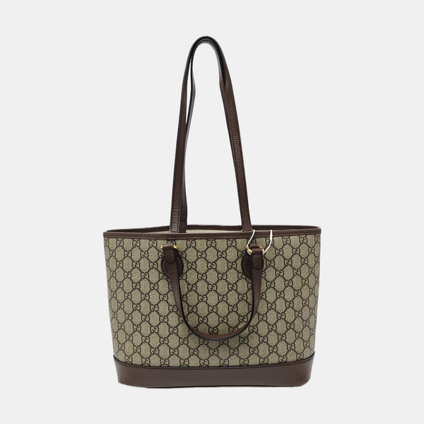 Ophidia Medium Monogram Coated Canvas Beige