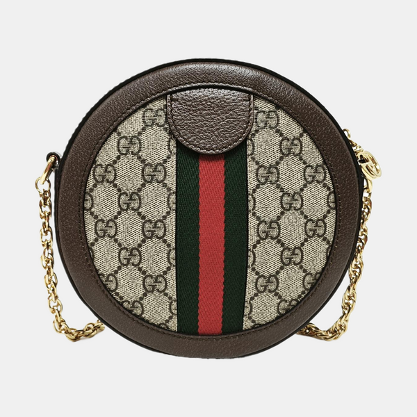Ophidia Mini Monogram Coated Canvas Beige