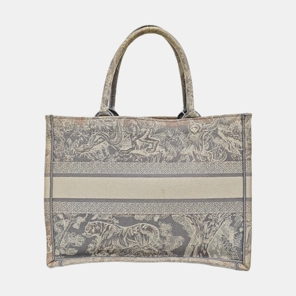 Book Tote Medium Fabric Gray