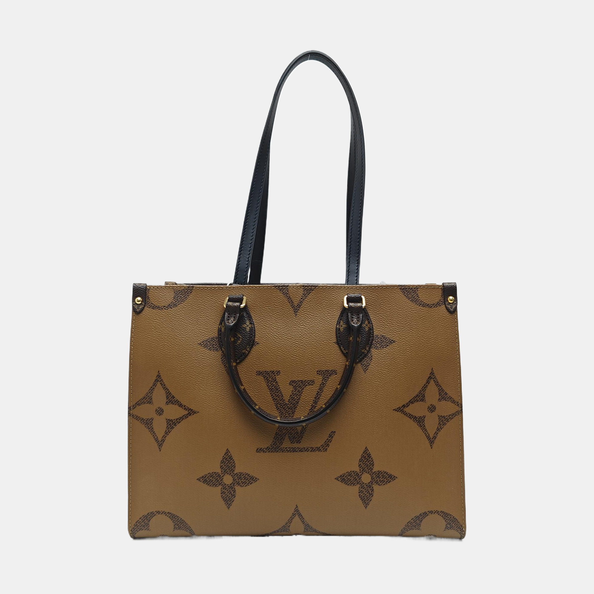 ONTHEGO MM Monogram Coated Canvas Brown