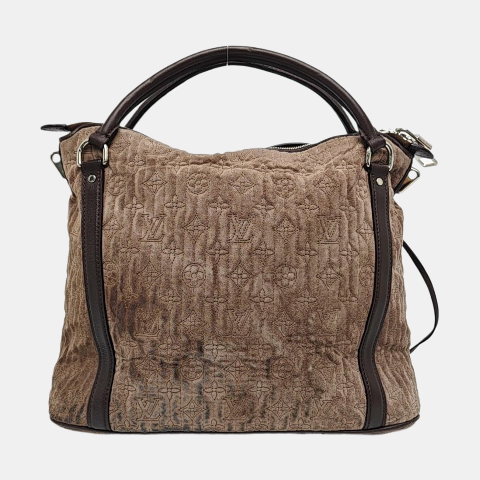 ANTHEIA IXIA Quilted Suede Gray