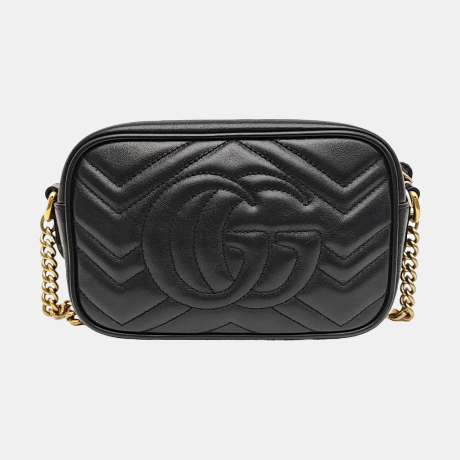 GG Marmont Mini Quilted Calfskin Black