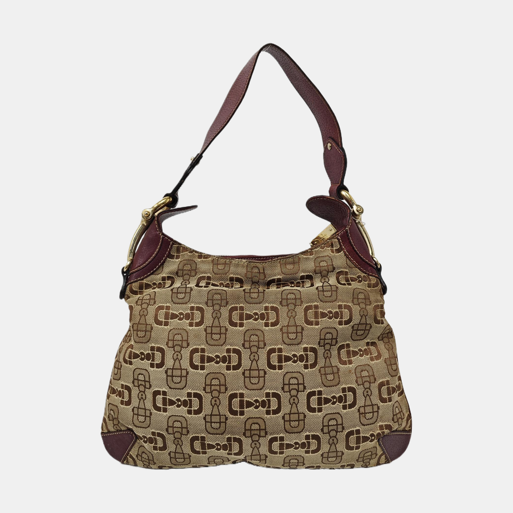 Monogram Canvas Top Handle Bag Brown