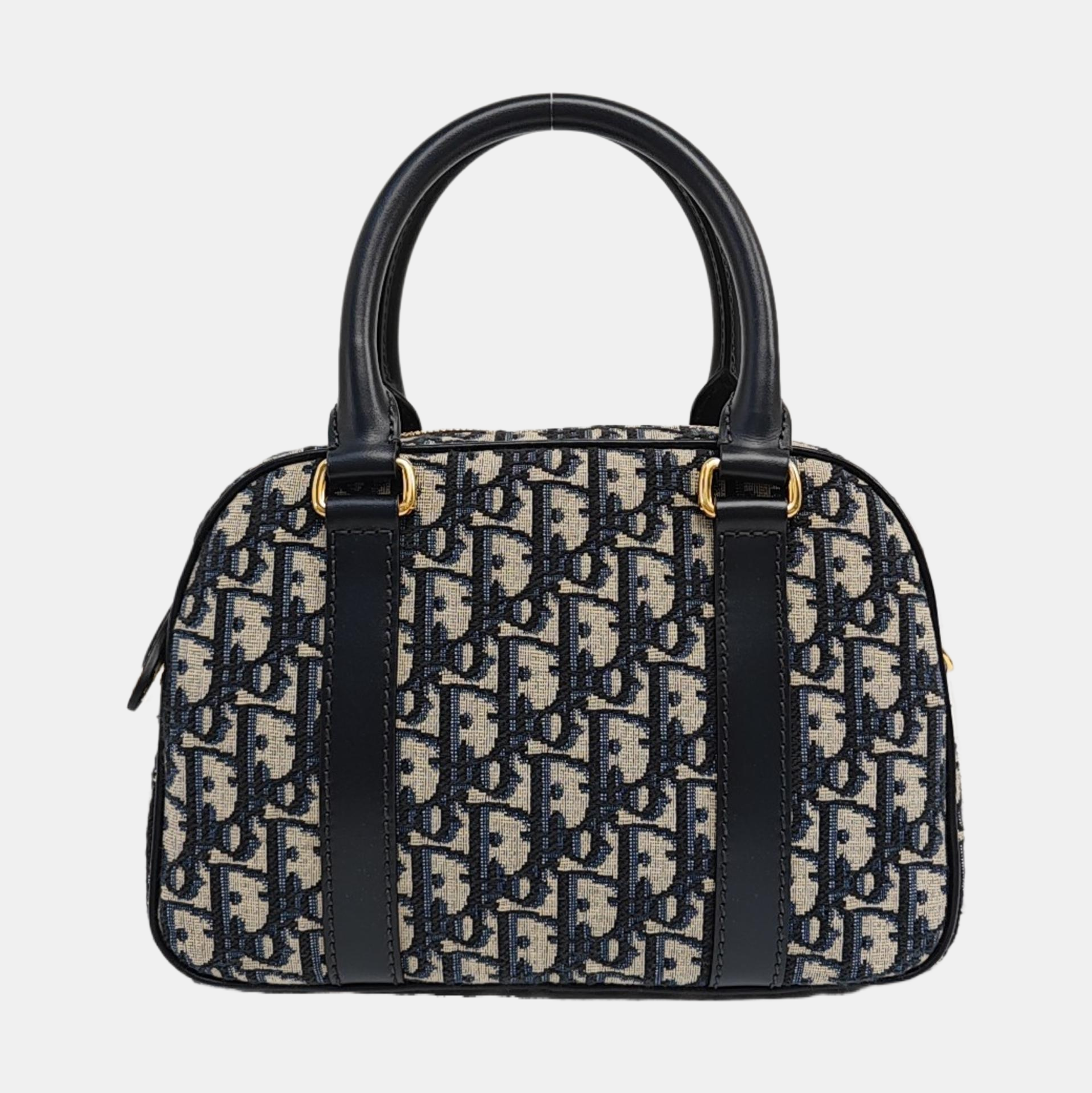 Oblique Canvas Tote Bag Blue