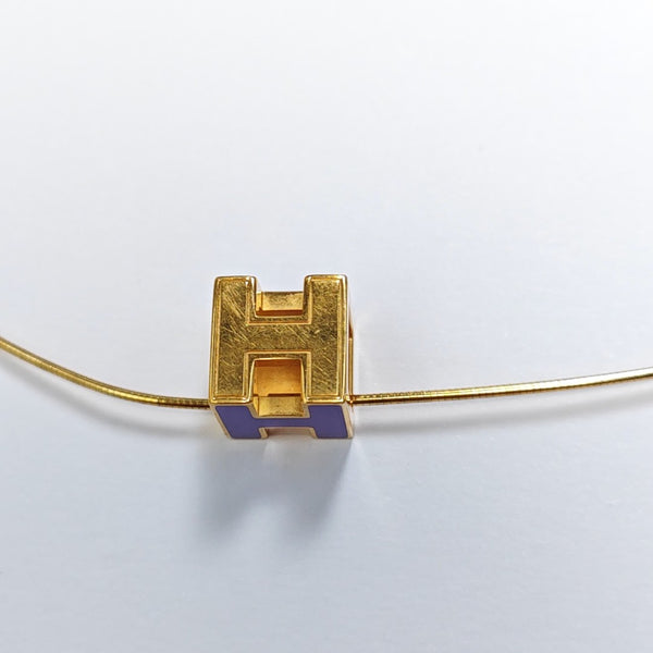 Cage D'h Metal Purple Necklace