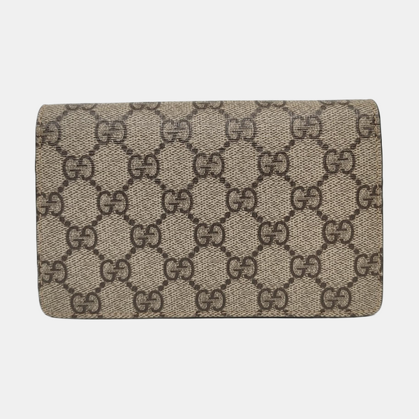 Dionysus Super Mini Monogram Coated Canvas Beige
