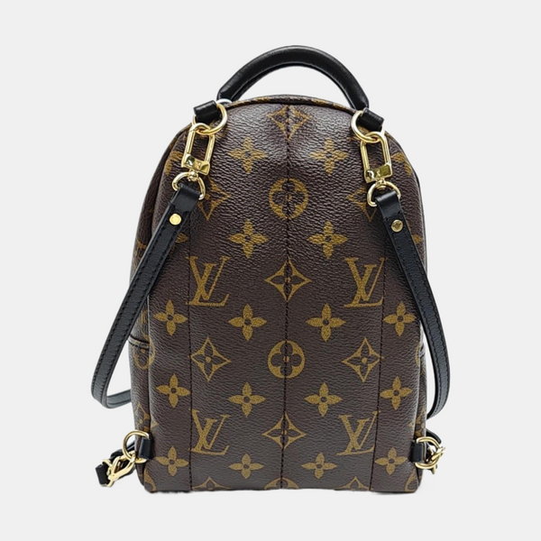 PALM SPRINGS Mini Monogram Coated Canvas Brown