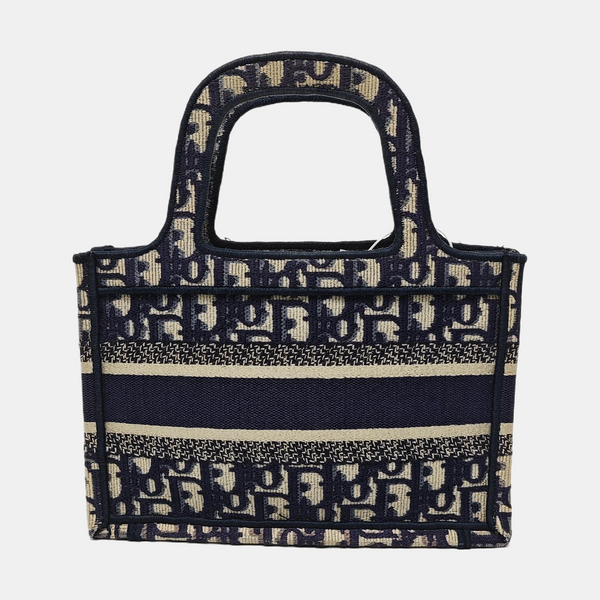 Book Tote Mini Canvas Blue