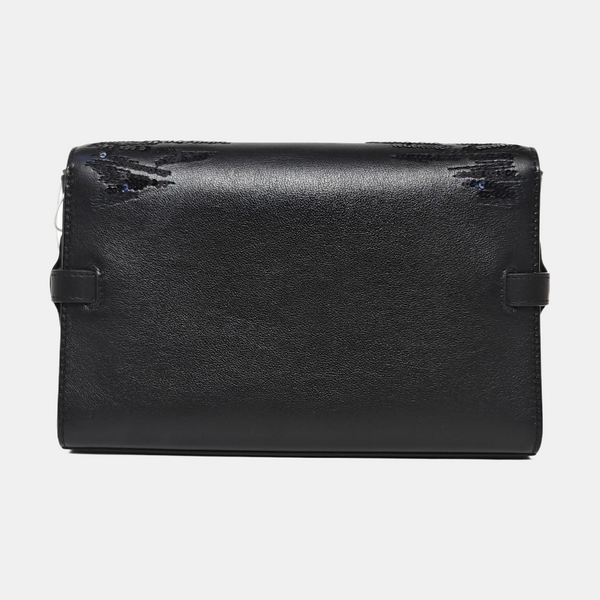 Calfskin Shoulder Bag Black