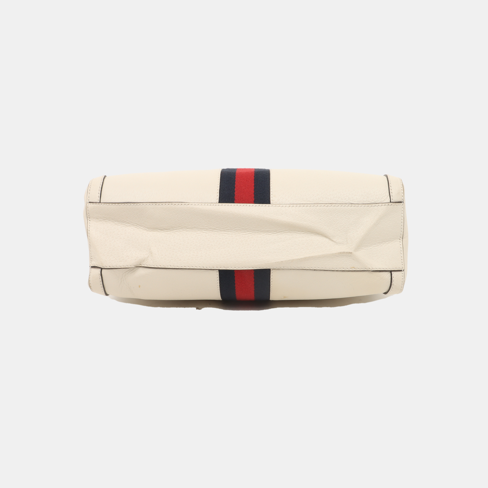 Authenticated pre-owned  Ophidia Medium Calfskin White - Top Handle Bag at Looply