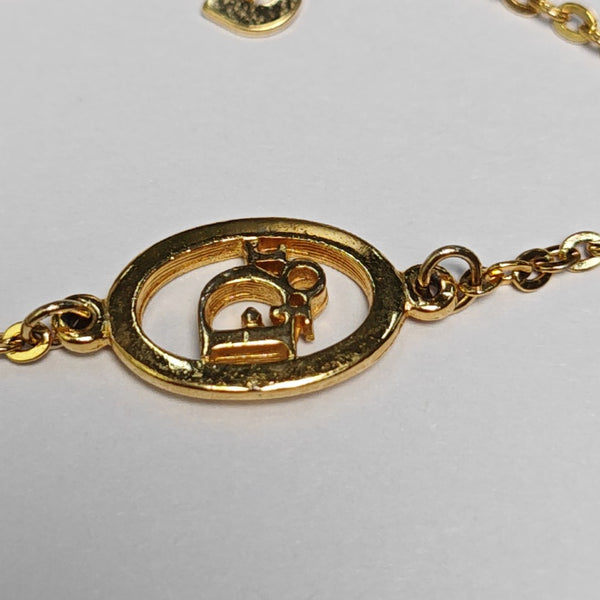 Dior Oblique Metal Gold Bracelet