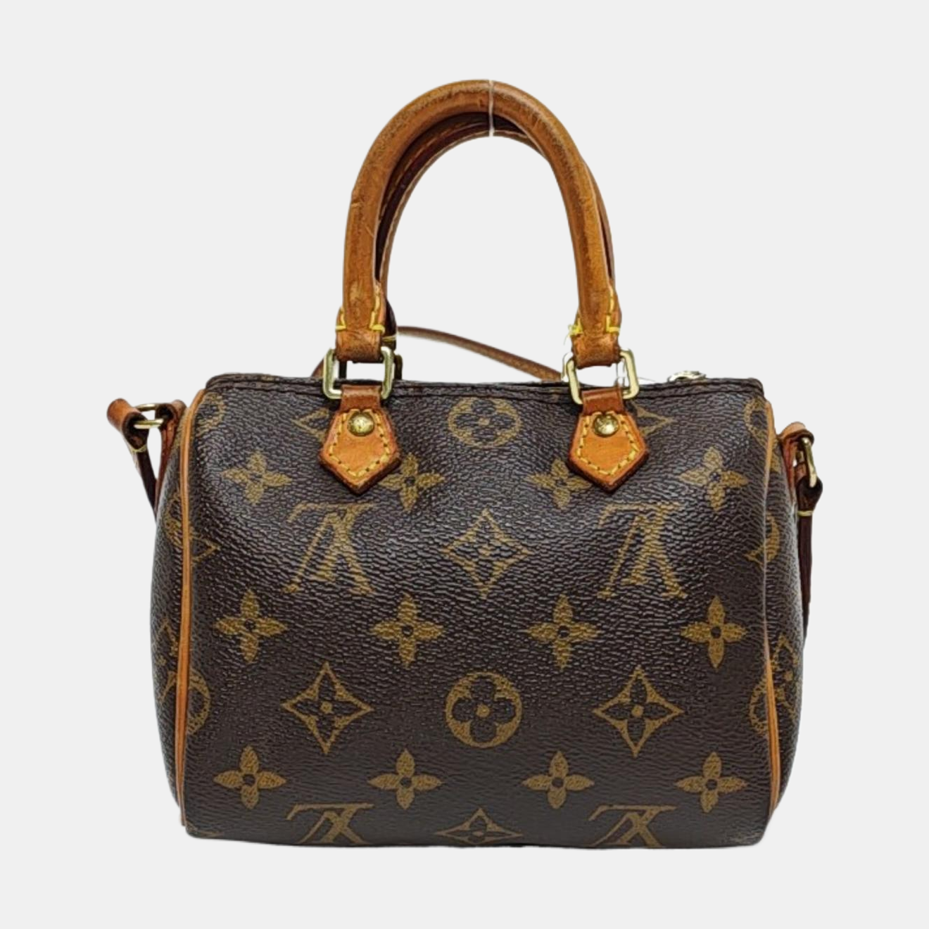 SPEEDY Nano Monogram Coated Canvas Brown