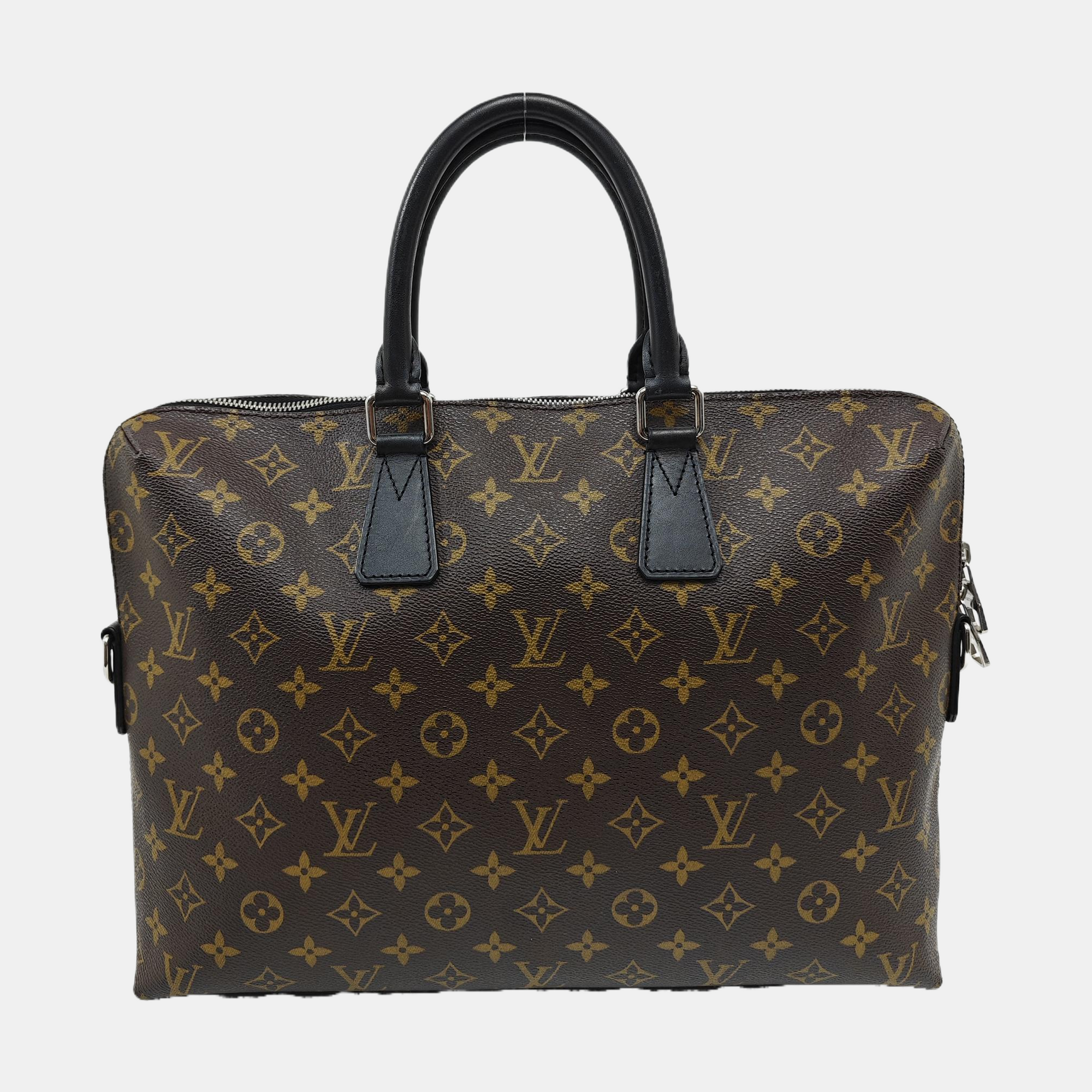 PORTE-DOCUMENTS Monogram Coated Canvas Brown