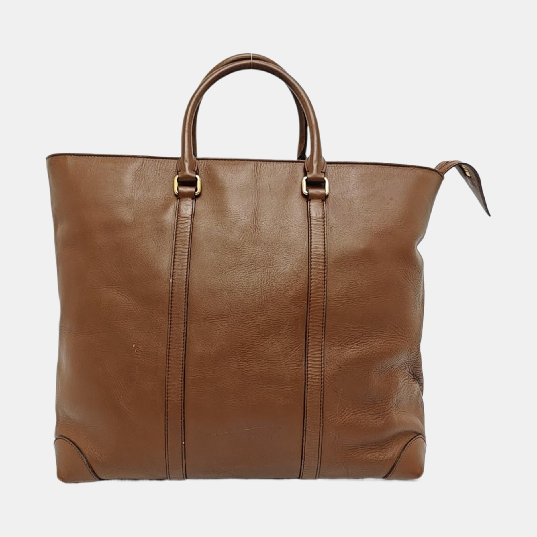 Calfskin Tote Bag Brown